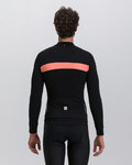 SANTINI maillot de invierno de manga larga - ADAPT WOOL  - naranja/negro
