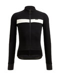 SANTINI maillot de invierno de manga larga - ADAPT WOOL - negro