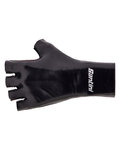 SANTINI guantes de dedos cortos - MADSS AERO - negro