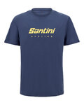 SANTINI Camiseta de manga corta - BRAND - azul