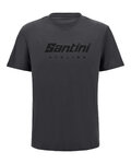 SANTINI Camiseta de manga corta - BRAND - gris