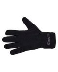 SANTINI guantes de dedos largos - PILE - negro