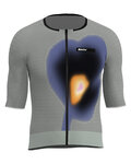 SANTINI jersey de manga corta - AERO RACE - gris/azul