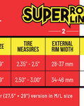 PEPI´S insertos para llanta - TIRE NOODLE SUPER ROKK LINE-L-29/27,5"-MIX