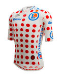 SANTINI jersey de manga corta - TDF BEST CLIMBER - blanco/rojo