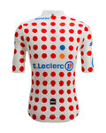 SANTINI jersey de manga corta - TDF BEST CLIMBER - blanco/rojo