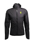 SCOTT chaqueta impermeable - RC RUN WP - negro/amarillo