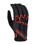 SCOTT guantes de dedos largos - GRAVITY - negro/rojo