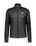 SCOTT chaqueta cortaviento - RC RUN WB - negro/amarillo