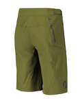 SCOTT pantalones cortos sin tirantes - ENDURANCE LS/FIT W/PAD - verde