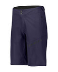 SCOTT pantalones cortos sin tirantes - ENDURANCE LS/FIT W/PAD - púrpura