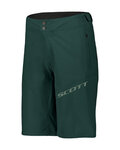 SCOTT pantalones cortos sin tirantes - ENDURANCE LS/FIT W/PAD - verde