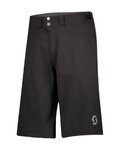 SCOTT pantalones cortos sin tirantes - TRAIL FLOW W/PAD - negro