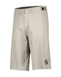 SCOTT pantalones cortos sin tirantes - TRAIL FLOW W/PAD - marfil