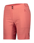 SCOTT pantalones cortos sin tirantes - ENDURANCE LS/FIT W/PAD W - rojo