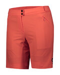 SCOTT pantalones cortos sin tirantes - ENDURANCE LS/FIT W/PAD W - rojo