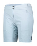 SCOTT pantalones cortos sin tirantes - ENDURANCE LS/FIT W/PAD W - azul claro