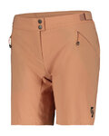 SCOTT pantalones cortos sin tirantes - ENDURANCE LS/FIT W/PAD W - beige
