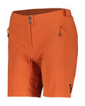 SCOTT pantalones cortos sin tirantes - ENDURANCE LS/FIT W/PAD W - naranja