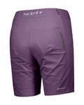 SCOTT pantalones cortos sin tirantes - ENDURANCE LS/FIT W/PAD - púrpura