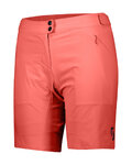 SCOTT pantalones cortos sin tirantes - ENDURANCE LS/FIT W/PAD - rojo