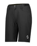 SCOTT pantalones cortos sin tirantes - TRAIL FLOW W/PAD - negro