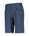 SCOTT pantalones cortos sin tirantes - TRAIL FLOW W/PAD - azul