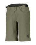 SCOTT pantalones cortos sin tirantes - TRAIL FLOW W/PAD W - verde