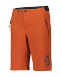 SCOTT pantalones cortos sin tirantes - TRAIL 10 LS/FIT W/PAD JR - naranja