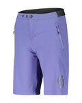 SCOTT pantalones cortos sin tirantes - TRAIL 10 LS/FIT W/PAD JR - púrpura