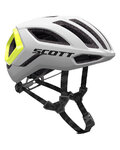 SCOTT casco - CENTRIC PLUS - blanco/amarillo
