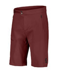 SCOTT pantalones cortos sin tirantes - EXPLORAIR LIGHT - rojo