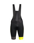 SCOTT pantalones cortos de tirantes - RC WARM WB +++ - negro/amarillo