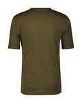 SCOTT Camiseta de manga corta - COMMUTER MERINO - marrón