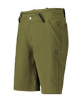 SCOTT pantalones cortos sin tirantes - COMMUTER - verde