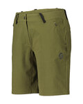 SCOTT pantalones cortos sin tirantes - COMMUTER W - verde