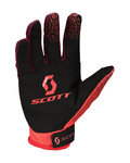 SCOTT guantes de dedos largos - 350 DIRT EVO JUNIOR - rojo/negro