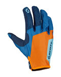 SCOTT guantes de dedos largos - 350 RACE EVO JUNIOR - azul/naranja