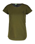 SCOTT Camiseta de manga corta - TRAIL FLOW DRI SS W - verde/negro