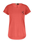 SCOTT Camiseta de manga corta - TRAIL FLOW DRI SS W - rojo