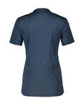SCOTT jersey de manga corta - TRAIL FLOW ZIP SS W - azul