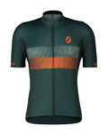 SCOTT jersey de manga corta - TEAM 10 - verde/naranja