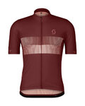 SCOTT jersey de manga corta - TEAM 10 - granate