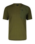 SCOTT Camiseta de manga corta - TEE DRI POCKET SS - verde
