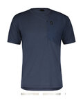 SCOTT Camiseta de manga corta - TEE DRI POCKET SS - azul