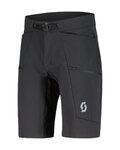 SCOTT pantalones cortos sin tirantes - EXPLORAIR TECH - negro