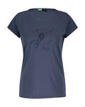 SCOTT Camiseta de manga corta - DEFINED DRI SS W - azul