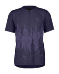 SCOTT jersey de manga corta - TRAIL FLOW ZIP SS - azul