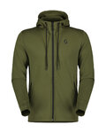 SCOTT sudadera - TECH ZIP - verde