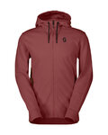 SCOTT sudadera - TECH ZIP - rojo